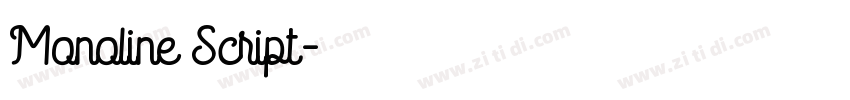 Monoline Script字体转换 Monoline Script字体转换